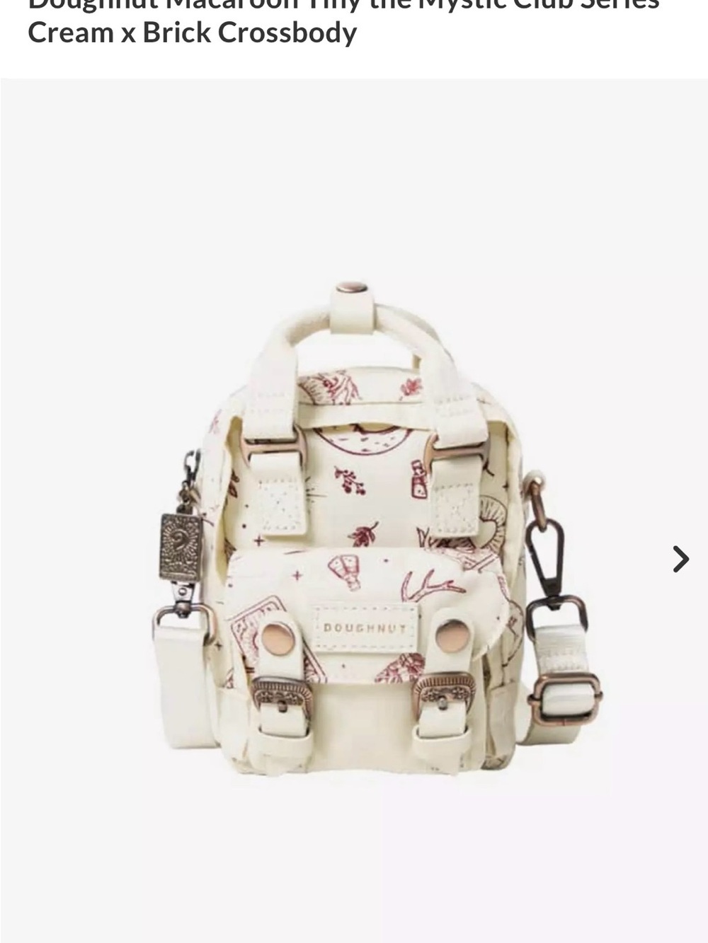 Doughnut Macaroon Tiny the Mystic Club series Cream x Brick crossbody